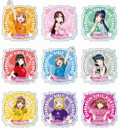 グッズ バッチ ラブライブ サンシャイン アクリルバッジ アイコンtシャツver アニメイト