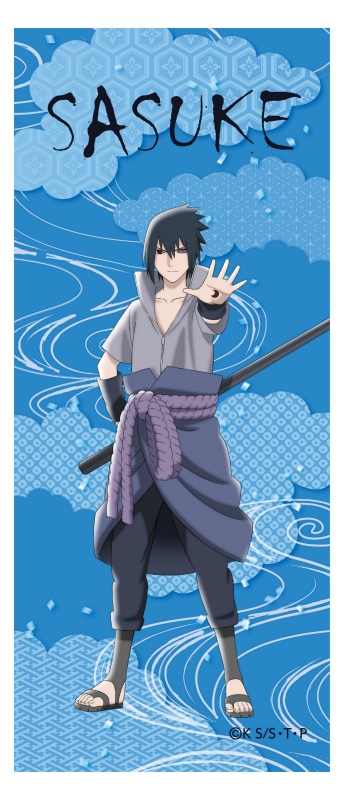 グッズ-タオル】NARUTO-ナルト-疾風伝 フェイスタオル うちはサスケ 