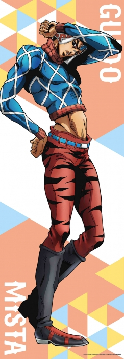 グッズ タペストリー ジョジョの奇妙な冒険 黄金の風 等身大タペストリー グイード ミスタ アニメイト