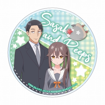 【グッズ-コースター】佐々木とピーちゃん アクリルコースター 佐々木&ピーちゃん&お隣さん