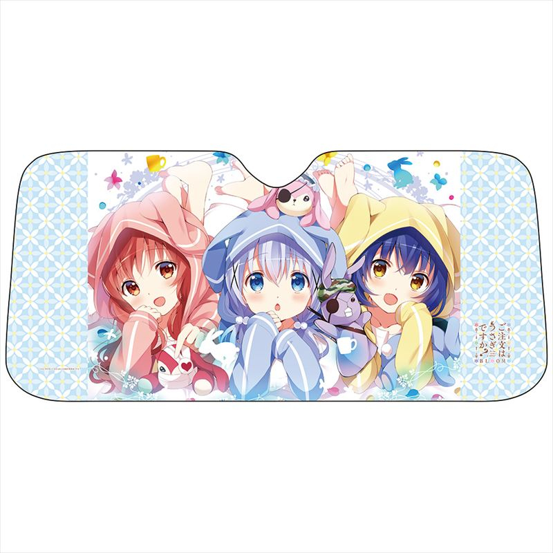 グッズ カーグッズ ご注文はうさぎですか Bloom サンシェード チノ マヤ メグ アニメイト