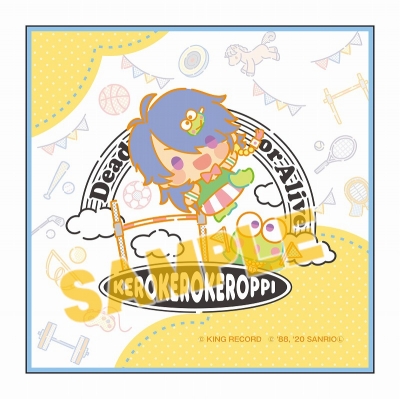【グッズ-タオル】ヒプノシスマイク SANRIO NAKAYOKU EDIT ミニタオル 有栖川 帝統×けろけろけろっぴ スポーツ&チアver.