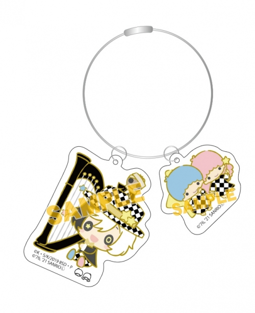 グッズ キーホルダー 文豪ストレイドッグス サンリオキャラクターズ ワイヤーキーホルダー 夢野久作 リトルツインスターズ オーケストラ Ver アニメイト