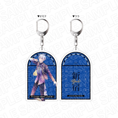【グッズ-キーホルダー】STATION IDOL LATCH! 両面キーホルダー 神堂 唯姫 PALE TONE series
