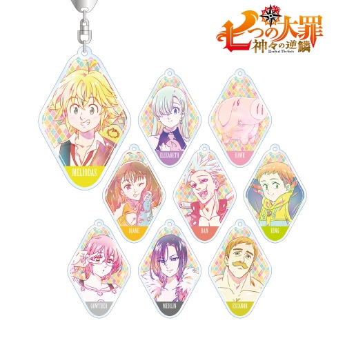 グッズ キーホルダー 七つの大罪 神々の逆鱗 トレーディング Ani Art Clear Label アクリルキーホルダー アニメイト