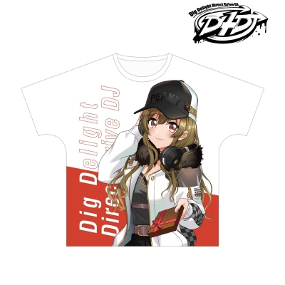 【グッズ-Tシャツ】D4DJ 描き下ろしイラスト 山手 響子 プレゼントver. フルグラフィックTシャツユニセックス(サイズ/XL)