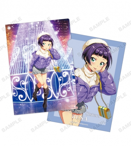 グッズ クリアファイル Tokyo 7th シスターズ 描き下ろしイラスト 荒木レナ 冬のデート服ver クリアファイル アニメイト
