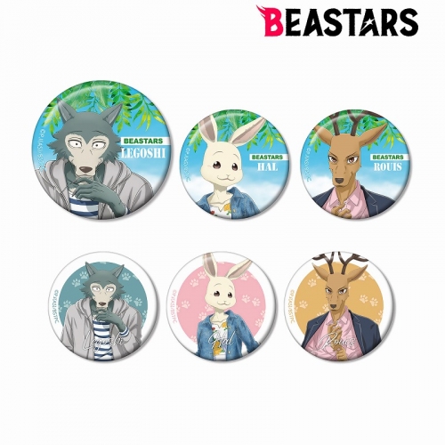 グッズ バッチ Beastars 東武動物公園コラボ 描き下ろしイラスト 私服ver トレーディング缶バッジ アニメイト
