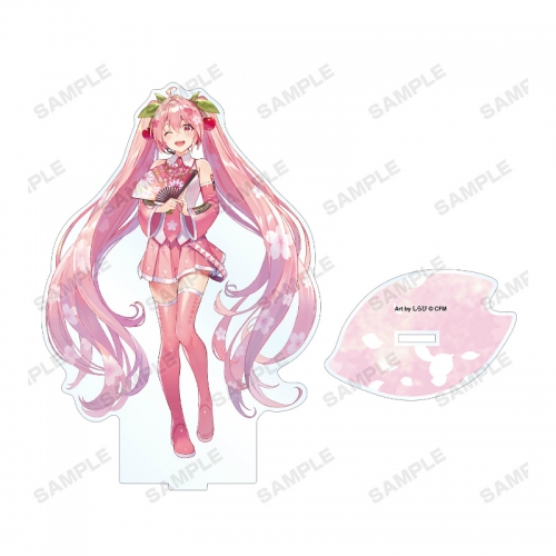 グッズ スタンドポップ 桜ミク 描き下ろしイラスト 桜ミク Art By しらび Bigアクリルスタンド アニメイト