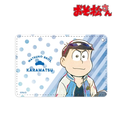 【グッズ-パスケース】おそ松さん カラ松 Ani-Art 第3弾 1ポケットパスケース