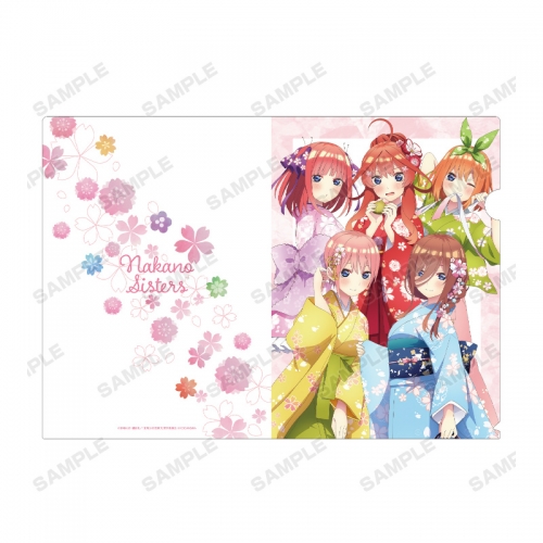 グッズ クリアファイル Tvアニメ 五等分の花嫁 描き下ろしイラスト 集合 桜和装ver クリアファイル アニメイト