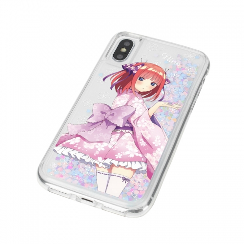 グッズ カバーホルダー Tvアニメ 五等分の花嫁 描き下ろしイラスト 二乃 桜和装ver グリッターiphoneケース 対象機種 Iphone 11 アニメイト