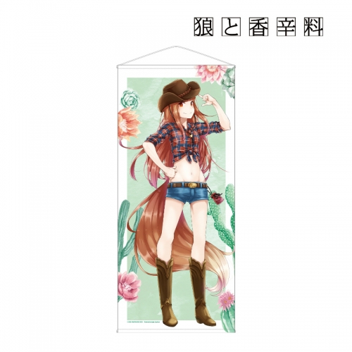 グッズ-タペストリー】狼と香辛料 文倉十先生 描き下ろしイラスト ホロ 