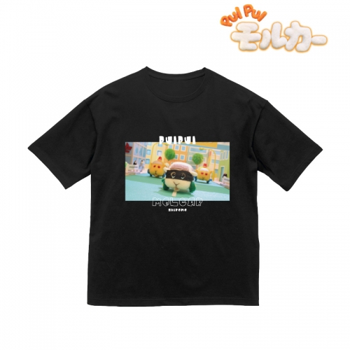 グッズ Tシャツ Pui Pui モルカー シロモ 逃走中 Bigシルエットtシャツユニセックス サイズ L アニメイト