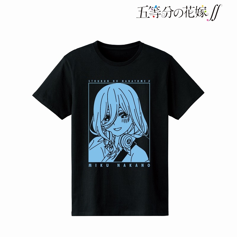 グッズ Tシャツ 五等分の花嫁 描き下ろしイラスト 中野三玖 ギター演奏ver Tシャツメンズ サイズ M アニメイト