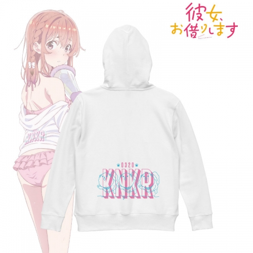 グッズ ジャンパー コート 彼女 お借りします 描き下ろしイラスト 桜沢 墨 ビーチデートver 着用ジップパーカーレディース サイズ M アニメイト