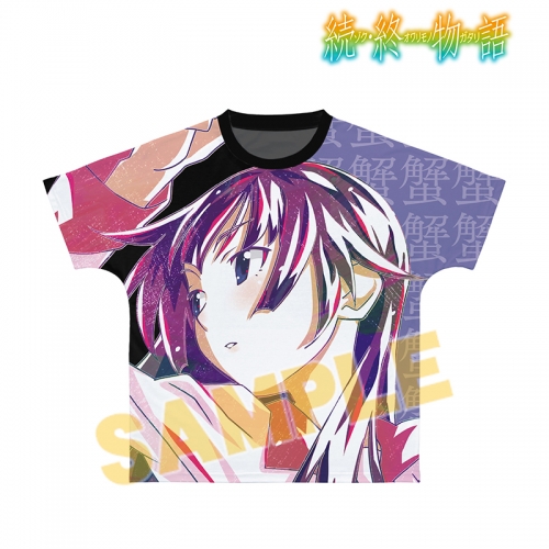 グッズ Tシャツ 続 終物語 戦場ヶ原ひたぎ Ani Art フルグラフィックtシャツユニセックス サイズ M アニメイト