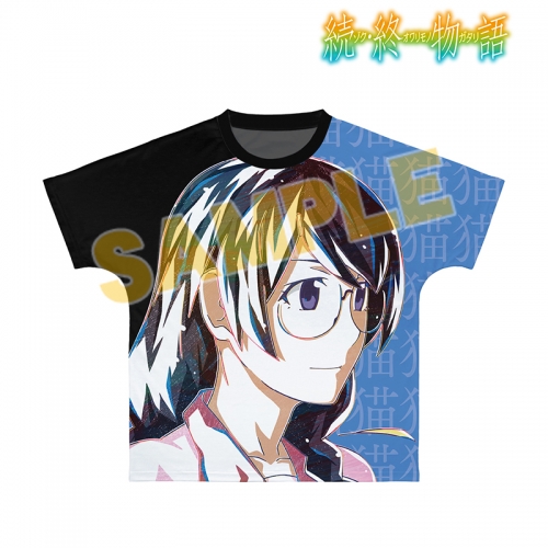グッズ Tシャツ 続 終物語 羽川翼 Ani Art フルグラフィックtシャツユニセックス サイズ Xl アニメイト