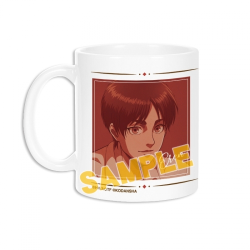 グッズ マグカップ 進撃の巨人 描き下ろしイラスト エレン リラックスver マグカップ アニメイト先行販売分 アニメイト