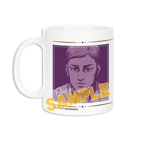 グッズ マグカップ 進撃の巨人 描き下ろしイラスト エルヴィン リラックスver マグカップ アニメイト先行販売分 アニメイト