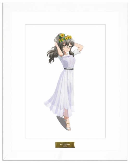 グッズ 置きもの 青春ブタ野郎はバニーガール先輩の夢を見ない 描き下ろしイラスト 双葉理央 ひまわりと白いワンピースver キャラファイングラフ アニメイト