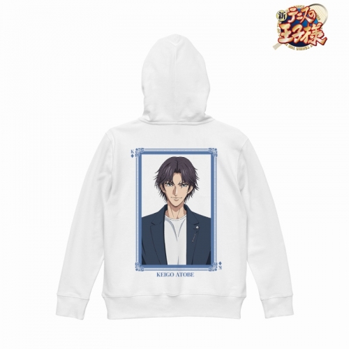 グッズ ジャンパー コート 新テニスの王子様 描き下ろしイラスト 跡部 景吾 トランプモチーフ私服ver バックプリントジップパーカーレディース サイズ L アニメイト