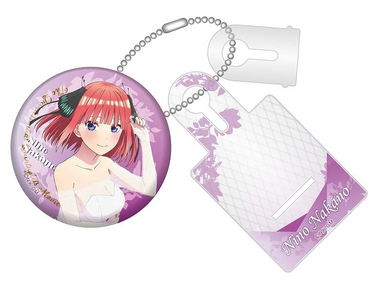グッズ ストラップ キーホルダー グッズ キーホルダー 映画 五等分の花嫁 缶バッジイーゼルキーホルダー 二乃 アニメイト