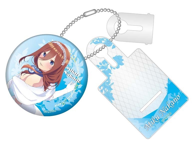 グッズ ストラップ キーホルダー グッズ キーホルダー 映画 五等分の花嫁 缶バッジイーゼルキーホルダー 三玖 アニメイト