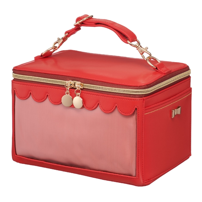 【グッズ-化粧雑貨】OZaKKa 推し活キャリーメイクボックス カラーモデル レッド