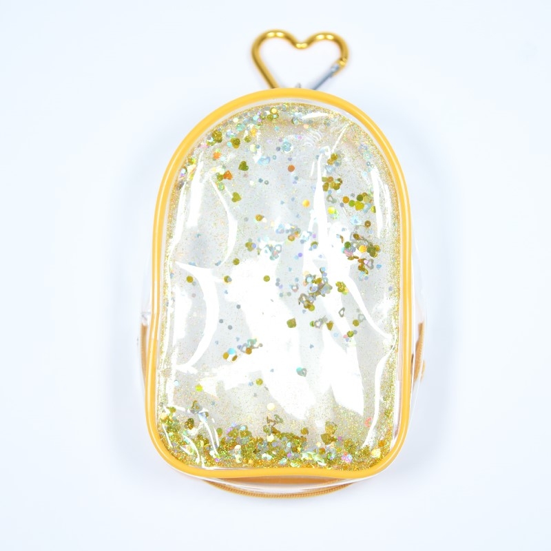 【グッズ-ポーチ】OZaKKa きらきらぬいぐるみポーチ（イエロー）