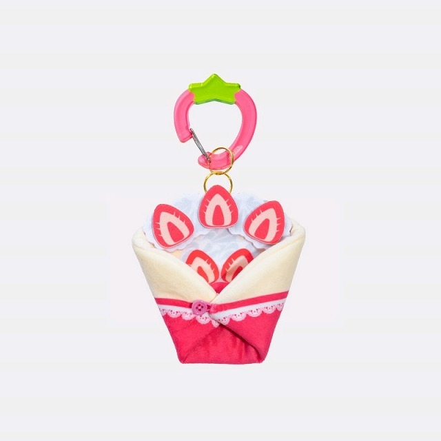 【グッズ-チャーム】OZaKKa ぬいのおくるみ ぬいくるみん(クレープ いちご)