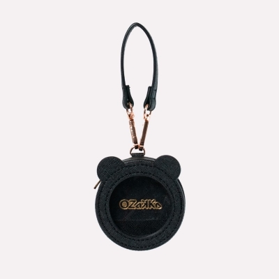 【グッズ-カバーホルダー】くまみみ缶バッジケース ビターブラック