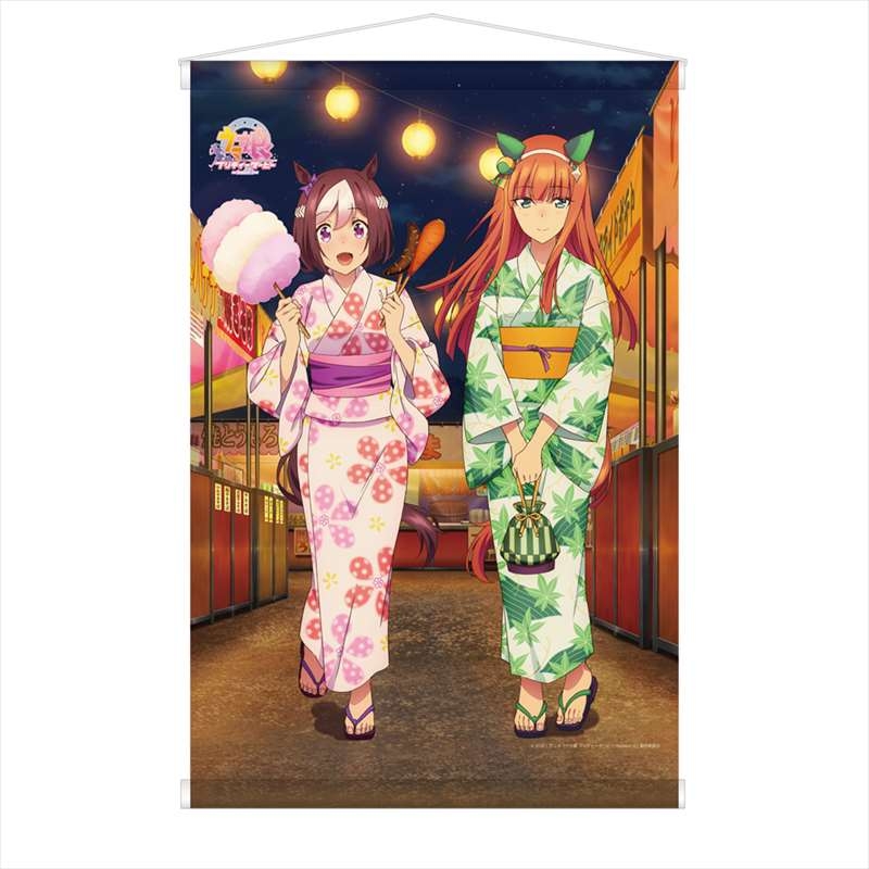 物損付延長保証5年 グッズ タペストリー ウマ娘 プリティーダービー Season 2 描き下ろしb2タペストリー スペシャルウィーク サイレンススズカver 麻薬庫st送料込 グッズ ポスター タペストリー類 Ozvs Me