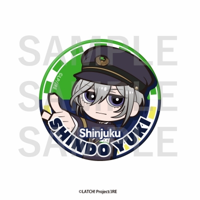 【グッズ-バッチ】STATION IDOL LATCH! 缶バッジ 〈新宿駅〉神堂 唯姫【アニメイト先行販売分】