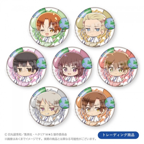 グッズ-バッチ】ヘタリア World☆Stars トレーディングばるんこ缶 