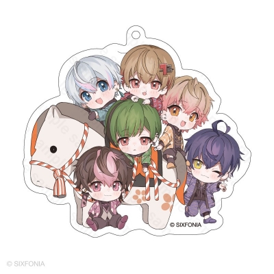 【グッズ-キーホルダー】シクフォニ アクリルキーホルダー 2026年 お正月ver. 全員集合