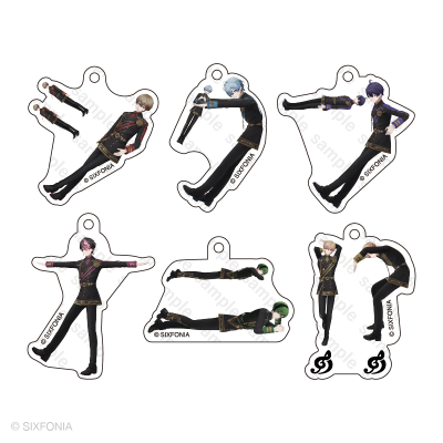 【グッズ-キーホルダー】シクフォニ ランダムアクリルキーホルダー 人文字ver.