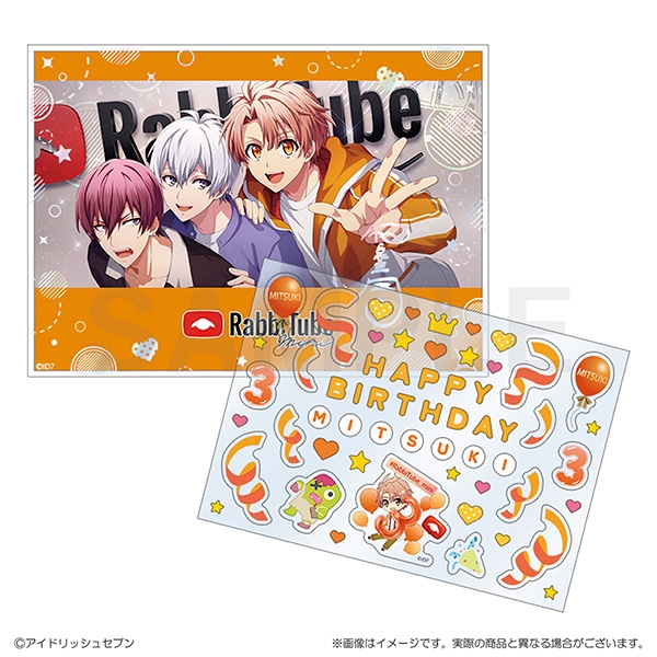 【グッズ-セットもの】アイドリッシュセブン RabbiTube mini　デコシール付きカード＆スタンドセット　和泉三月