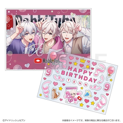 【グッズ-セットもの】アイドリッシュセブン RabbiTube mini デコシール付きカード&スタンドセット 九条天