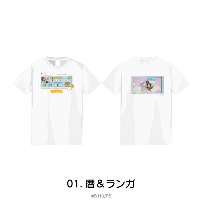 【グッズ-Tシャツ】オリジナルTVアニメ「SK∞ エスケーエイト」 Tシャツ L 01.暦&ランガ
