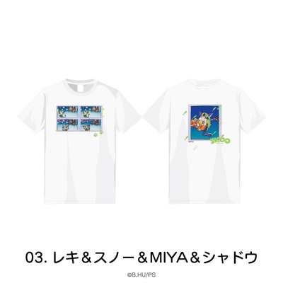 【グッズ-Tシャツ】オリジナルTVアニメ「SK∞ エスケーエイト」 Tシャツ L 03.レキ&スノー&MIYA&シャドウ