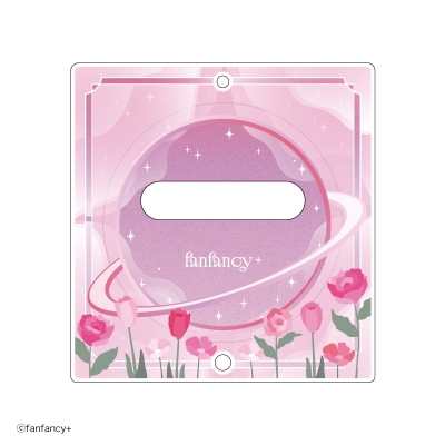 【グッズ-缶バッジカバー】fanfancy+ 缶バッジアクリルフレーム ドリーミーフラワー ピンク【アフターAGF2025】