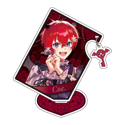 【グッズ-スタンドポップ】すたぽら 悪魔と小悪魔 チャーム付きアクリルスタンドポップ Coe.