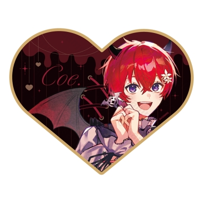 【グッズ-色紙】すたぽら 悪魔と小悪魔 ハート型色紙 Coe.