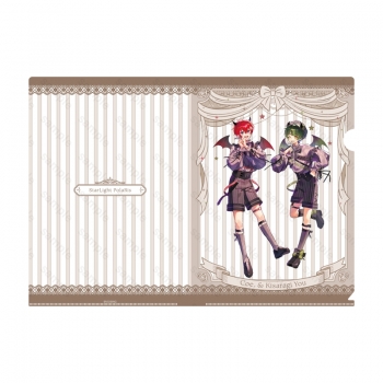 グッズ-クリアファイル】すたぽら 悪魔と小悪魔 メタルクリアファイル 