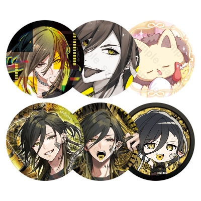 【グッズ-バッチ】いれいす ランダム缶バッジ 白黒組