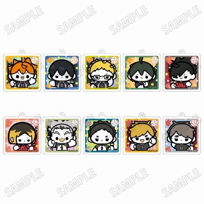 【グッズ-キーホルダー】アニメ「ハイキュー!!」 ミニキャラアクリルキーホルダーコレクション【のぼりver.】