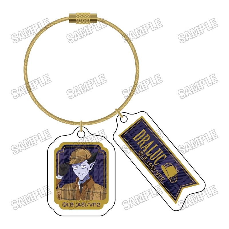 【グッズ-キーホルダー】TVアニメ「吸血鬼すぐ死ぬ２」 描き下ろしワイヤーアクリルキーホルダー【名探偵ver.】①ドラルク