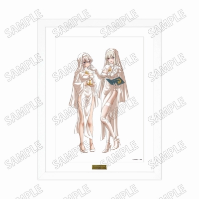 【グッズ-複製原画】今日はカノジョがいないから 描き下ろし複製原画【白シスターver.】