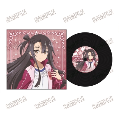 【グッズ-コースター】「結城友奈は勇者である」 描き下ろしレコード風コースター【勇気のバトン展ver.】⑩郡 千景